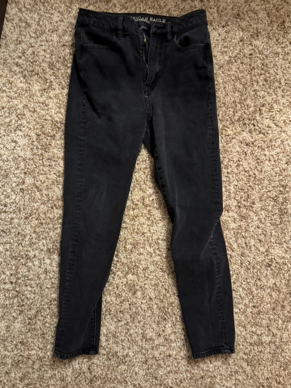 American Eagle Black highest rise jeggings (2 short)